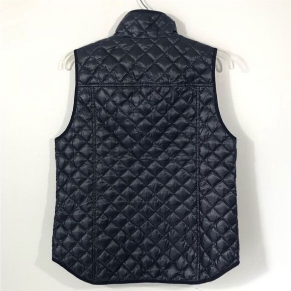 J. Crew Shiny Puffer Quilted Zipper
Vest, Down filled Navy Blue, sz XS - Picture 4 of 7